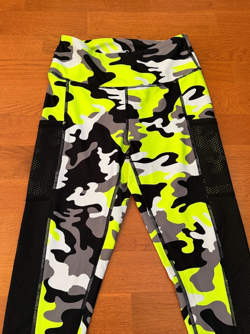 Infinite Yellow & Black Camo Leggings